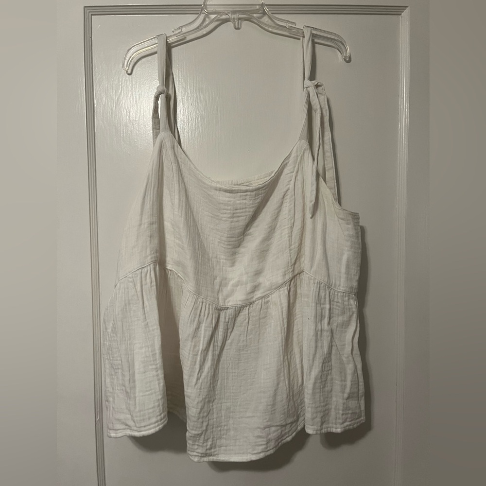 White Sleeveless Top